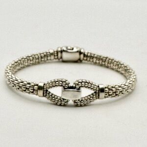 Lagos Derby Sterling Silver Caviar Bracelet